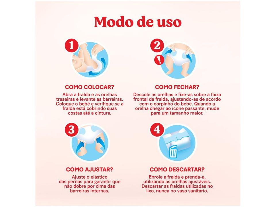 Fralda Huggies Máxima Proteção Tam. M 5,5 até 9,5kg 72 Unidades - 6