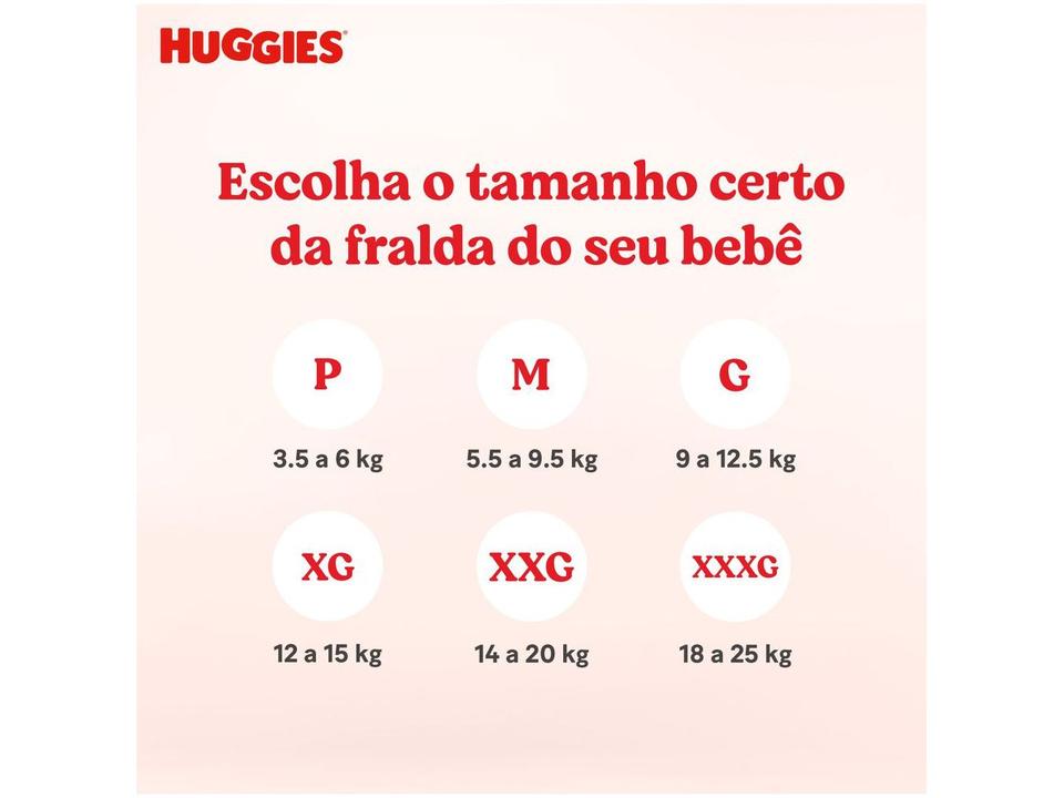 Fralda Huggies Máxima Proteção Tam. XXG 14 até 18kg 58 Unidades - 7