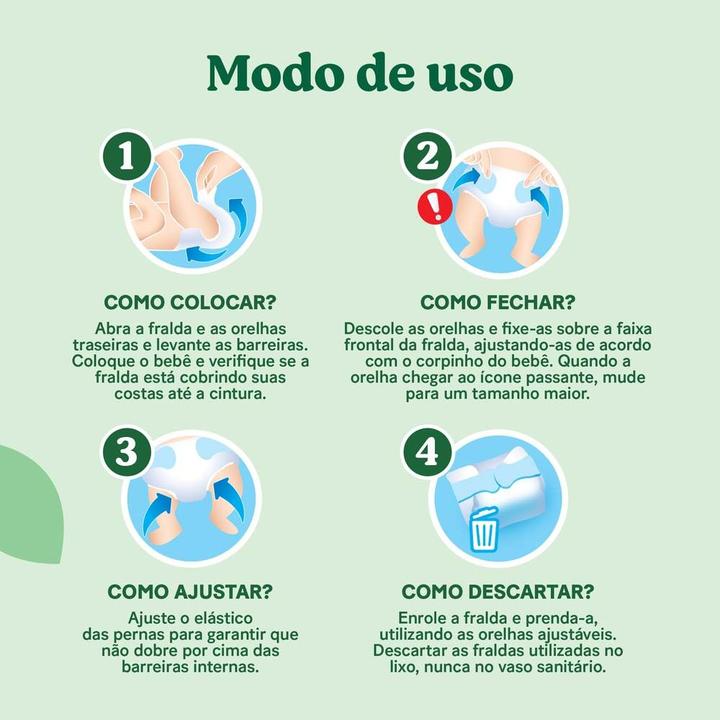 Fralda Huggies Natural Care M 5,5 a 9,5kg 78 Unidades - 8