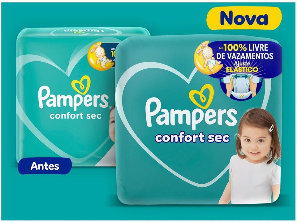 Fralda Pampers Confort Sec Diurna e Noturna XG 11 a 15kg 92 Unidades - 1