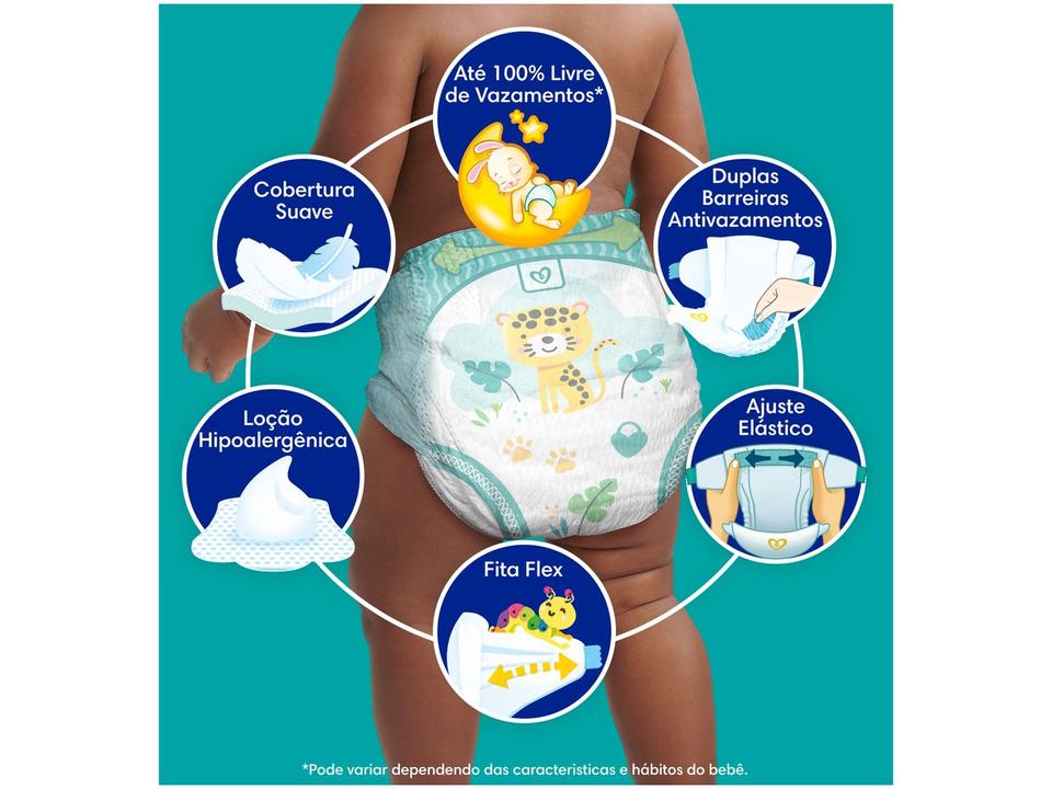 Fralda Pampers Confort Sec Diurna e Noturna XXG 14 a 18kg 88 Unidades - 3