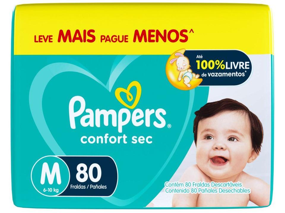 Fralda Pampers Confort Sec Tam. M 6 a 10kg 80 Unidades - 13