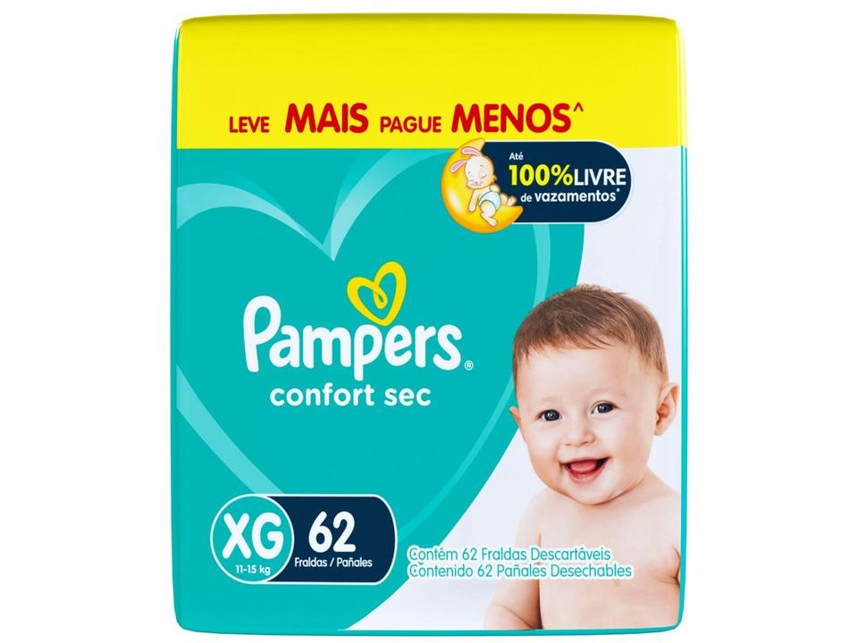 Fralda Pampers Confort Sec Tam. XG 11 a 15kg - 12