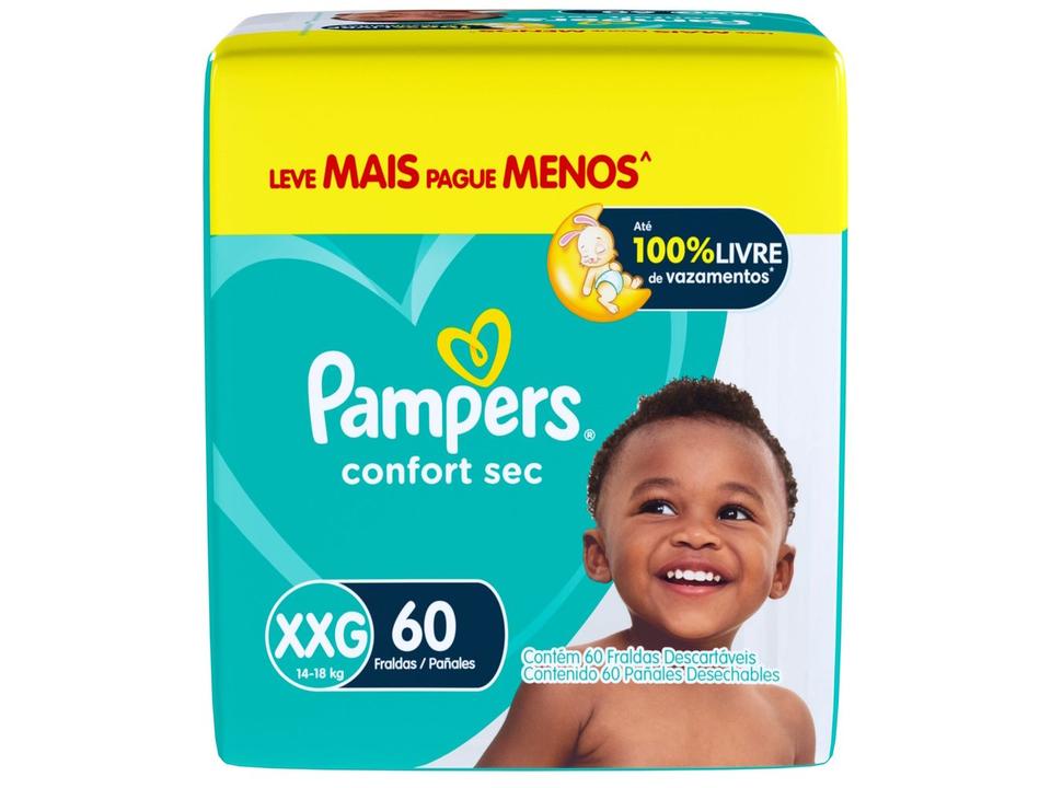 Fralda Pampers Confort Sec Tam. XXG +14kg - 12