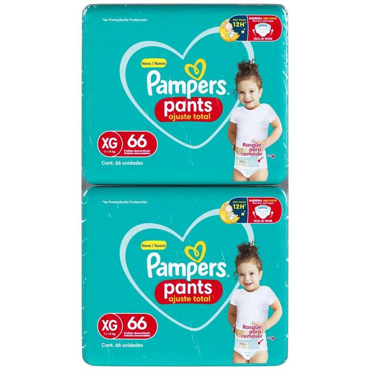 Fralda Pampers Pants Ajuste Total Tamanho XG (11-15Kg) 132 Unidades - 8