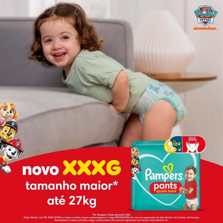 Fralda Pampers Pants Ajuste Total Tamanho XXXg (18-27Kg) 70 Unidades - 4