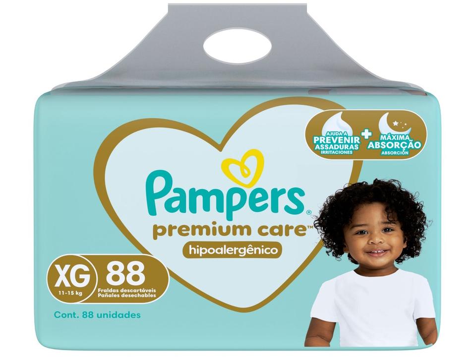 Fralda Pampers Premium Care Diurna e Noturna XG 15kg 88 Unidades - 10