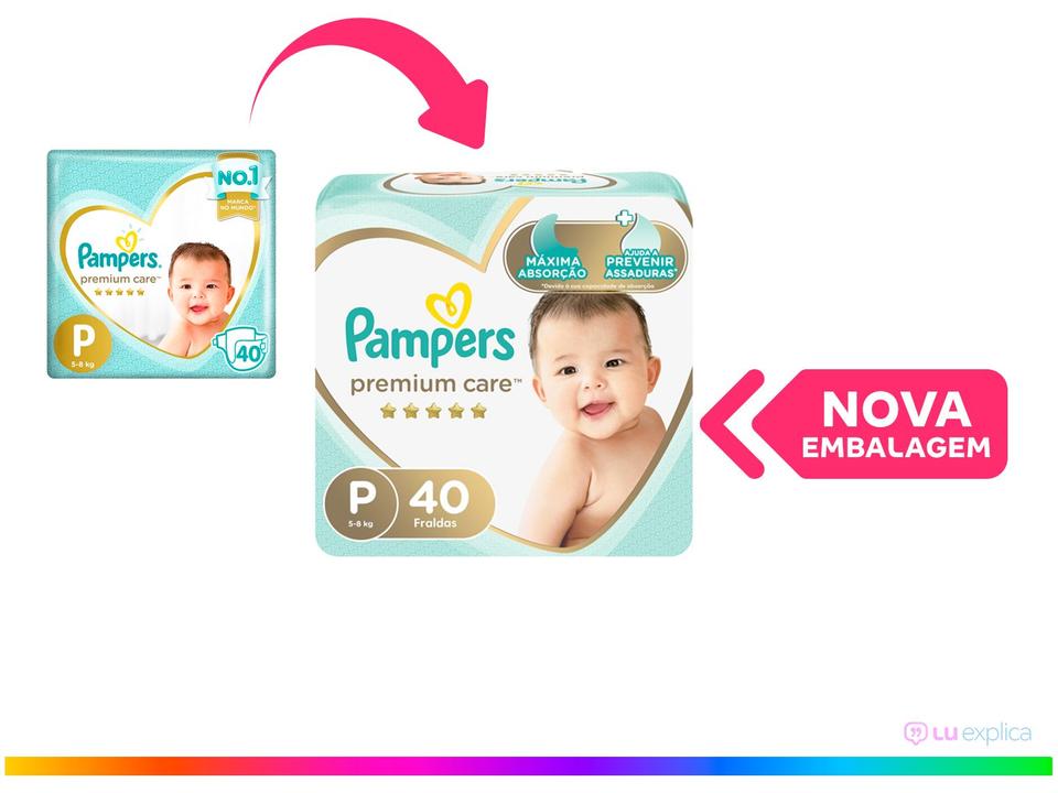 Fralda Pampers Premium Care P - 3
