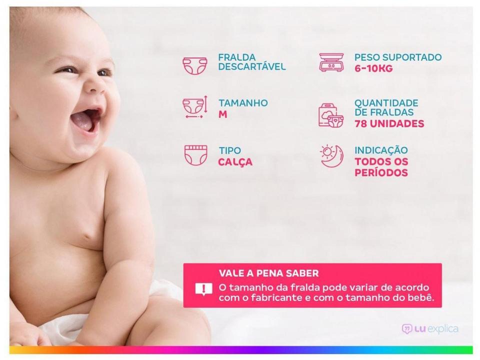 Fralda Pampers Premium Care Pants Calça Tam. M 6 a 10kg 78 Unidades - 2