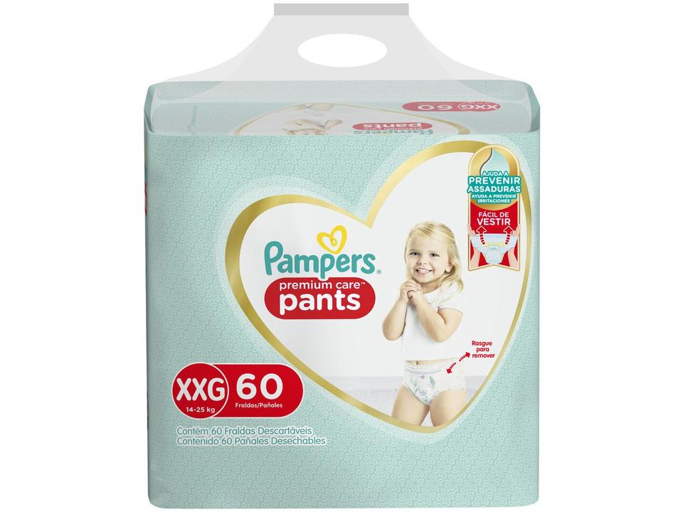Fralda Pampers Premium Care Pants Calça Tam. XXG - 14 a 25kg 60 Unidades - 11