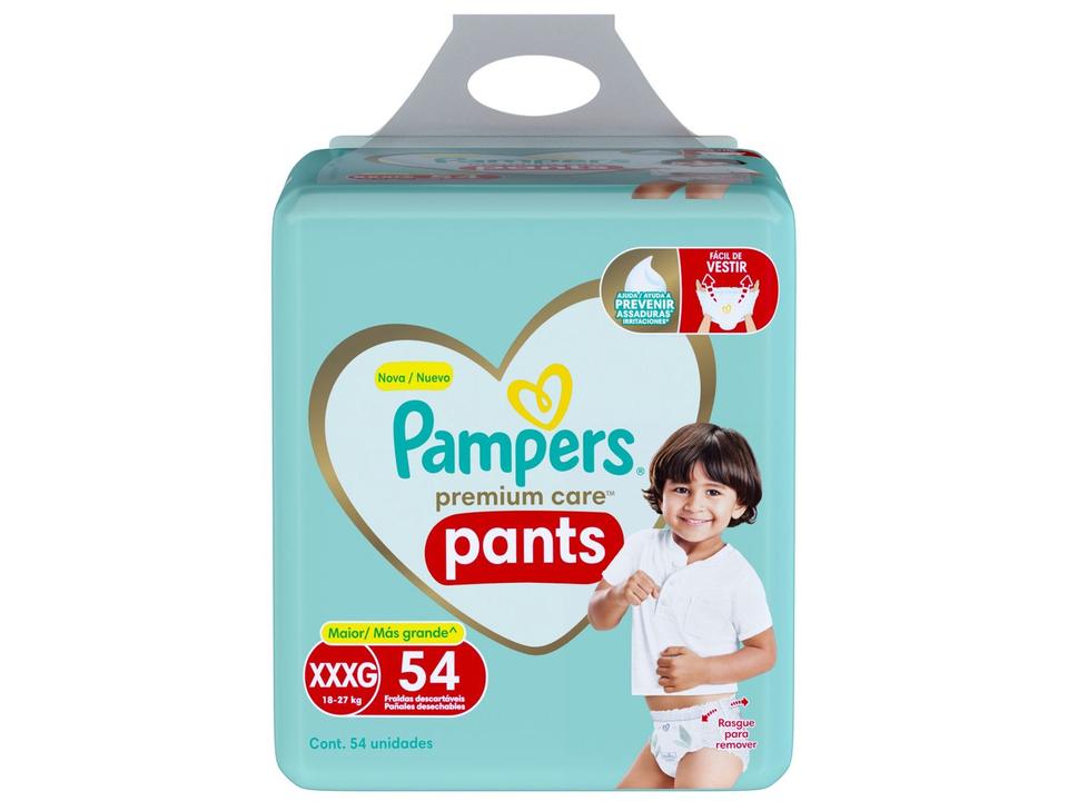 Fralda Pampers Premium Care Pants Tamanho XXG (18-27Kg) 54 Unidades - 8