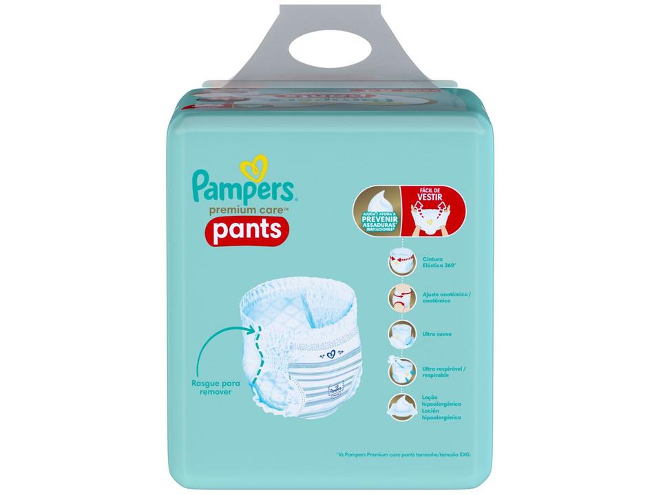 Fralda Pampers Premium Care Pants Tamanho XXG (18-27Kg) 54 Unidades - 10