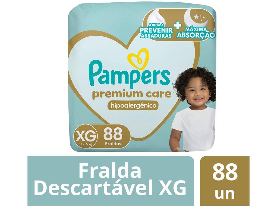 Fralda Pampers Premium Care Tamanho XG (11-15kg) 88 Unidades - 2