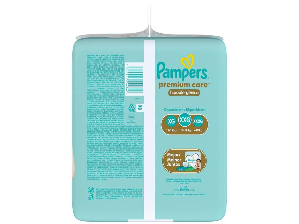 Fralda Pampers Premium Care Tamanho XXG  (14-18kg) 84 Unidades - 12