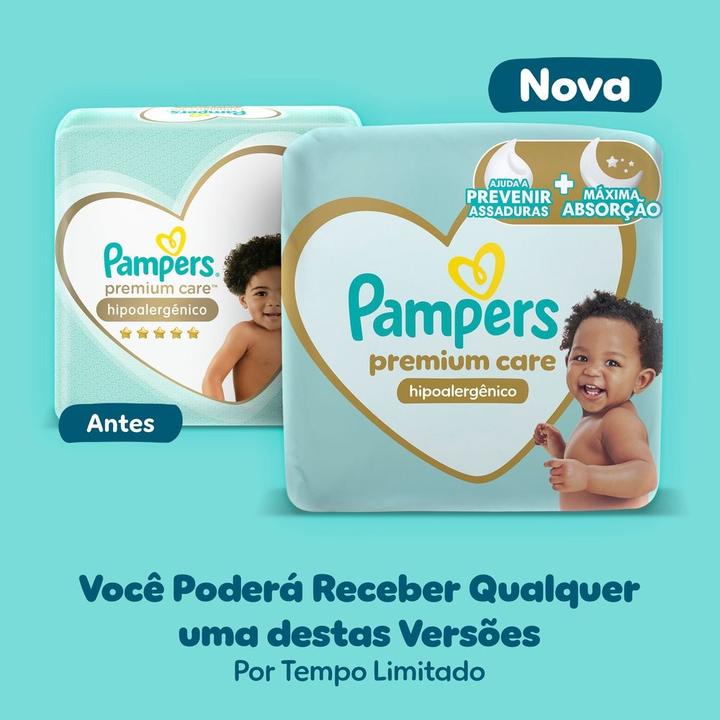 Fralda Pampers Premium Care XXG + de 14kg 56 Unidades - 8