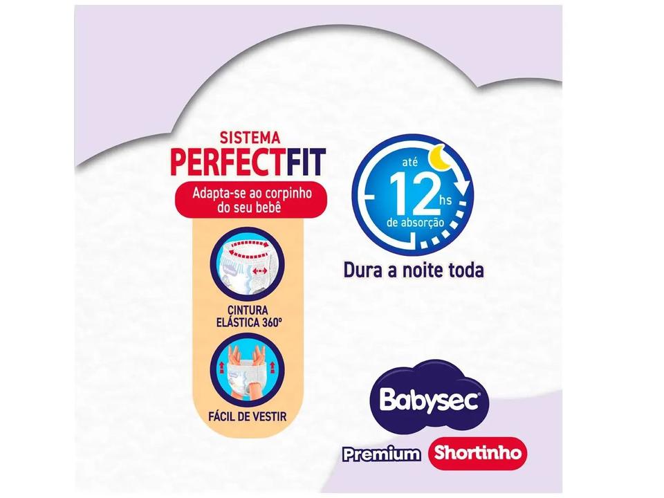 Fralda Shortinho BabySec Premium Galinha Pintadinha Tam. M 5 a 9,5kg 60 Unidades - 4