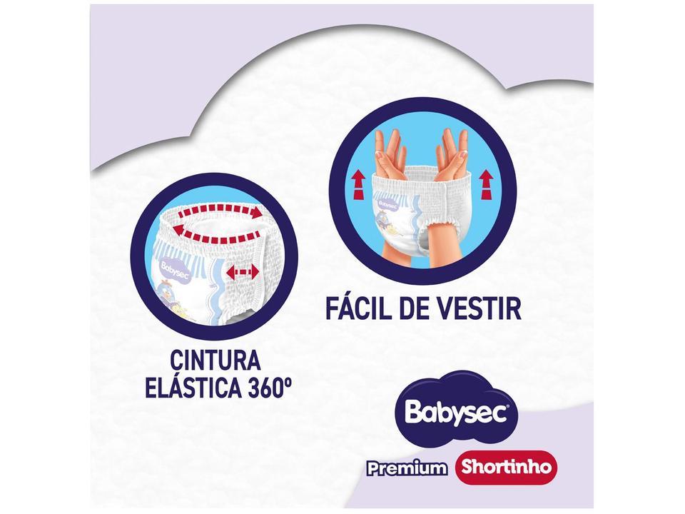 Fralda Shortinho Babysec Premium Hiper XXG 13kg 42 Unidades - 5