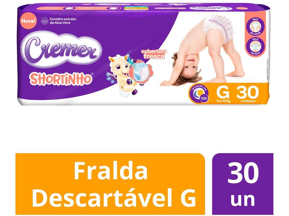 Fralda Shortinho Cremer Tam. G 9 a 13kg - 1