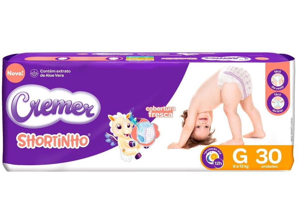Fralda Shortinho Cremer Tam. G 9 a 13kg