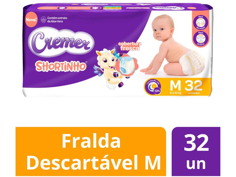 Fralda Shortinho Cremer Tam. M 6 a 10kg - 1