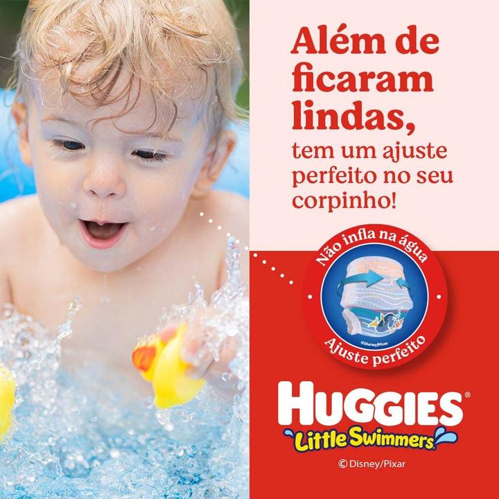 Fralda Shortinho Huggies Little Swimmers P/M 7,5 a 12,5kg 11 Unidades - 4