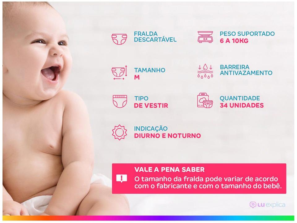 Fralda Shortinho Pom Pom Tam. M 6 a 10kg - 2