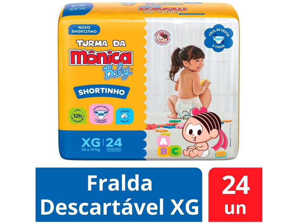 Fralda Shortinho Turma da Monica Baby Tam. XG - 1
