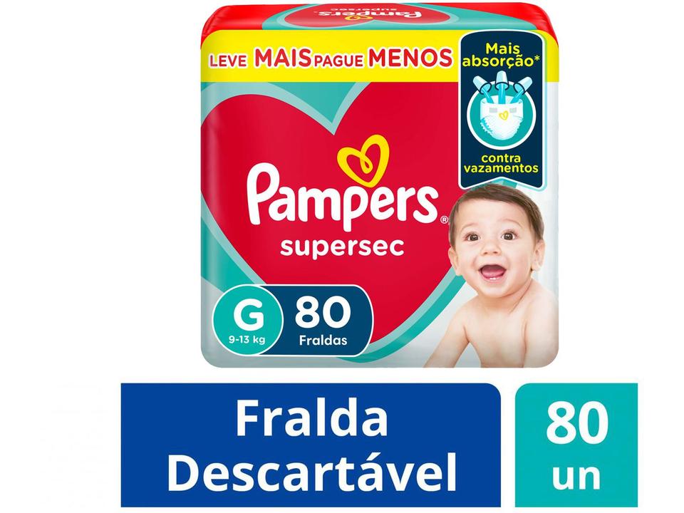 Fraldas Pampers Supersec Tam. G - 1