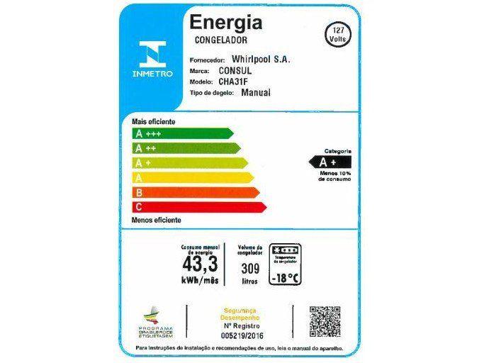 Freezer Horizontal Consul 1 Porta 309L CHA31FBANA - 4