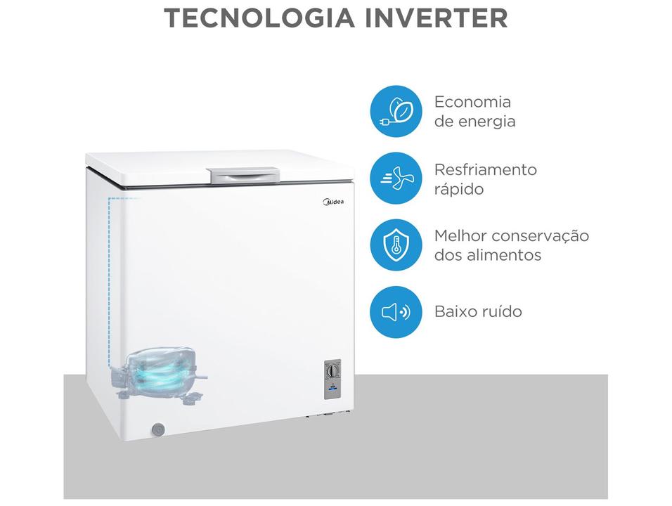 Freezer Horizontal Midea 1 Porta 198L Inverter MDRC280SFZ013 - 2