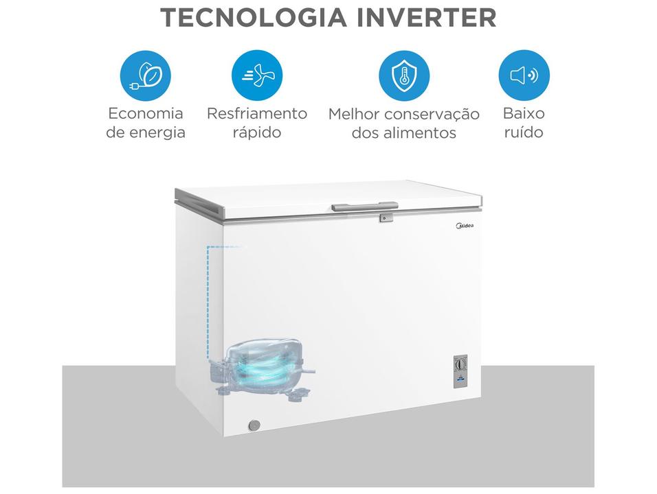 Freezer Horizontal Midea 1 Porta 293L Inverter MDRC411FZD013 - 2