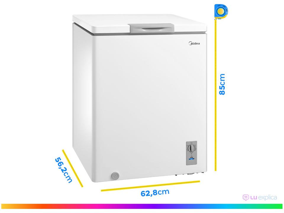 Freezer Horizontal Midea 145L MDRC207SLA012 - 4