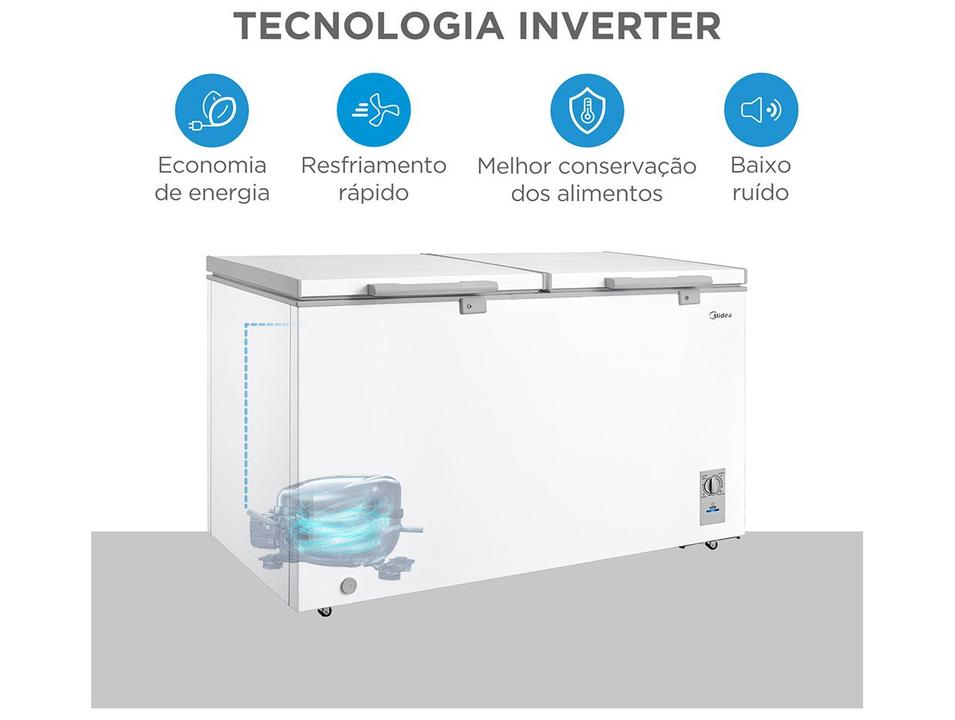 Freezer Horizontal Midea 2 Portas 418L Inverter MDRC564FZD013 - 2