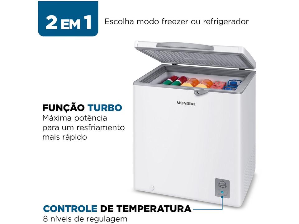 Freezer Horizontal Mondial 150L FHZ-01-W150 73111-01 - 2