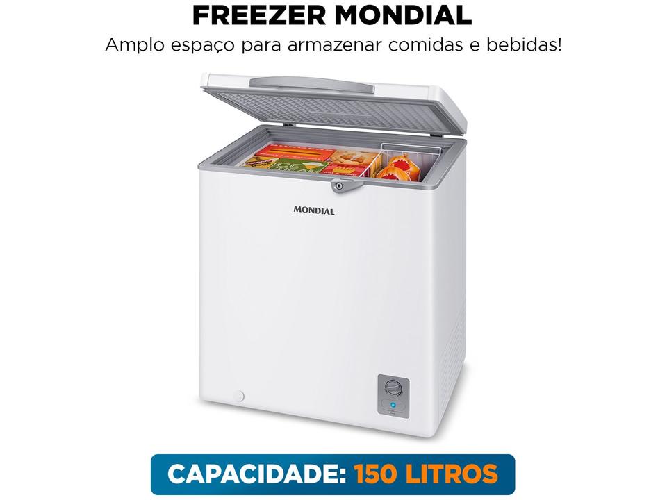 Freezer Horizontal Mondial 150L FHZ-01-W150 73111-01 - 1