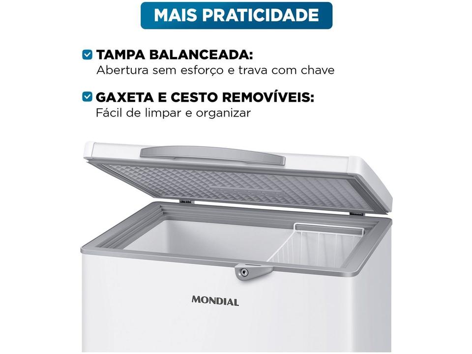Freezer Horizontal Mondial 150L FHZ-01-W150 73111-01 - 3