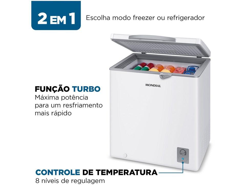 Freezer Horizontal Mondial 150L FHZ-01-W150 73111-01 - 2