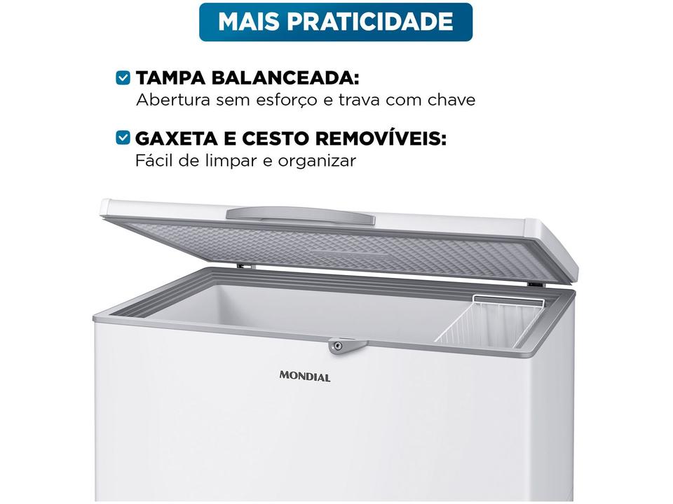 Freezer Horizontal Mondial 308L FHZ-01-W-320 73112-01 - 3