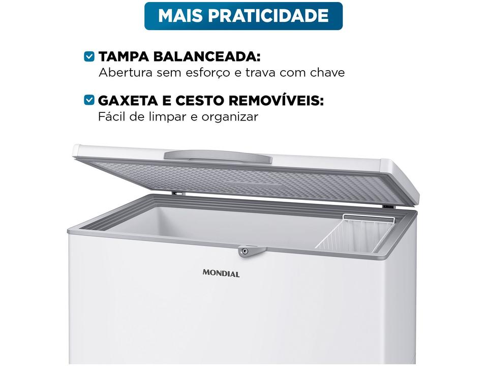 Freezer Horizontal Mondial 308L FHZ-01-W-320 73112-02 - 3