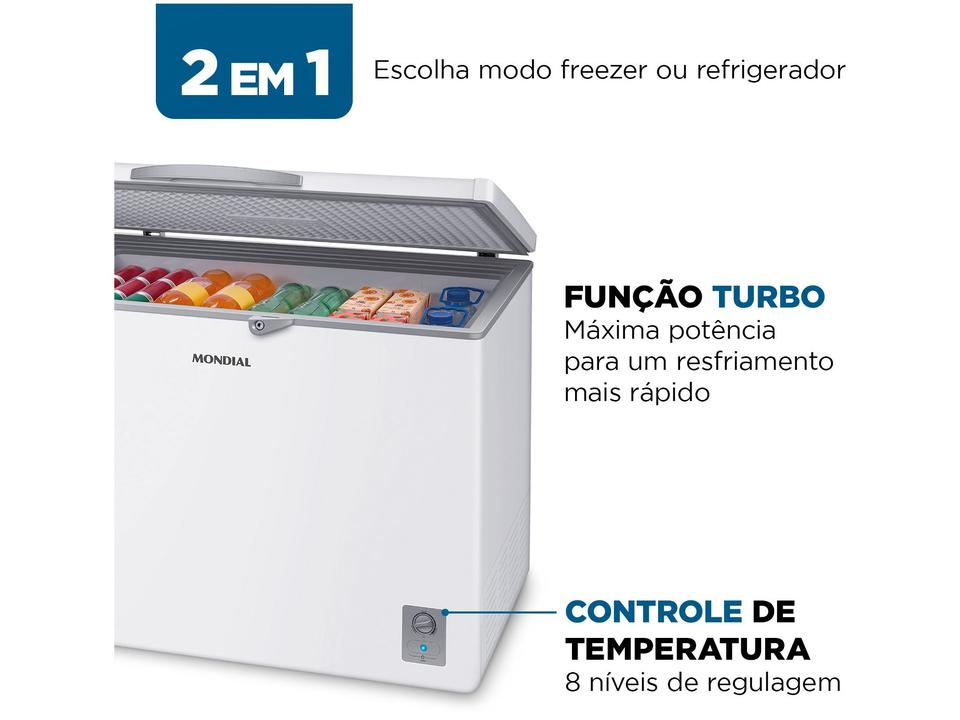 Freezer Horizontal Mondial 308L FHZ-01-W-320 73112-02 - 2