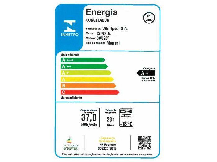 Freezer Vertical Consul 1Porta 231L CVU26FBANA - 5