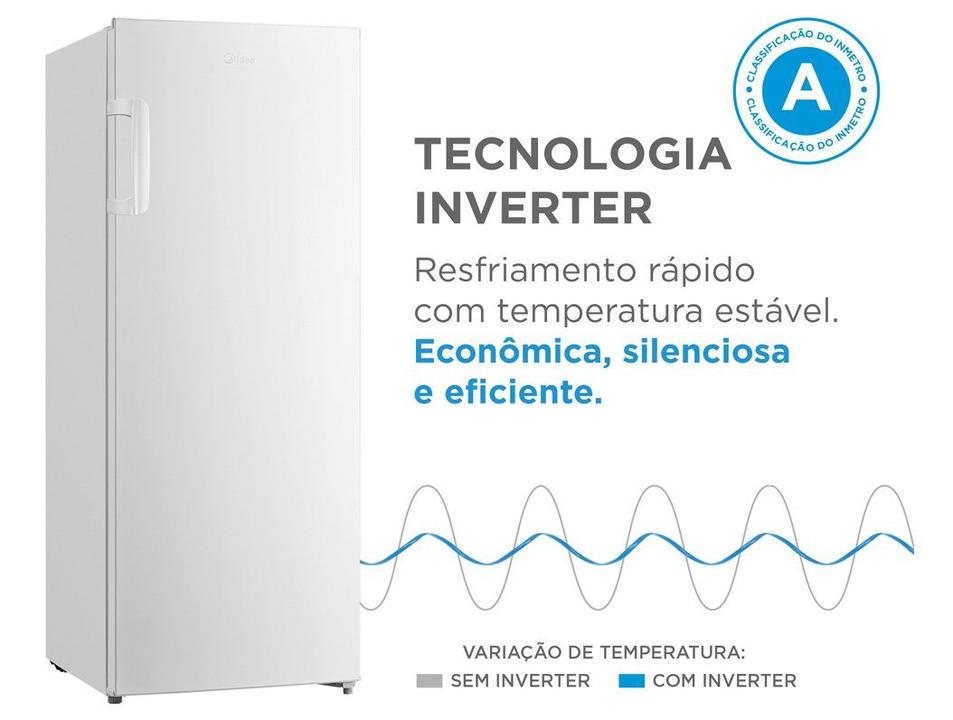Freezer Vertical Midea 196L 1 Porta Inverter MDRU276FZA013 - 2
