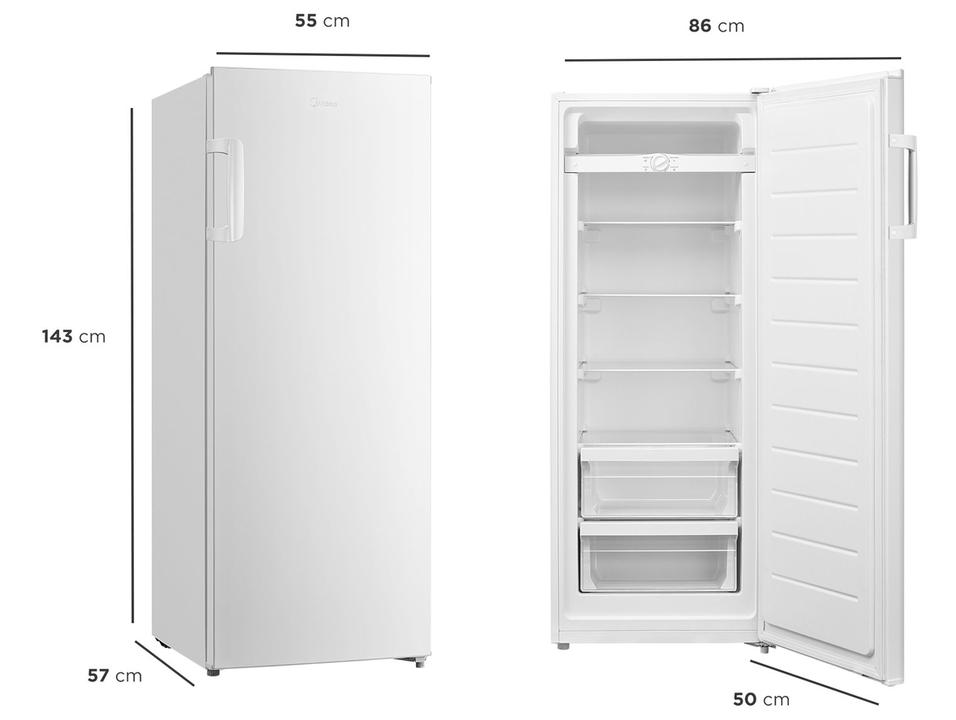 Freezer Vertical Midea 196L MDRU276FZA012 - 9