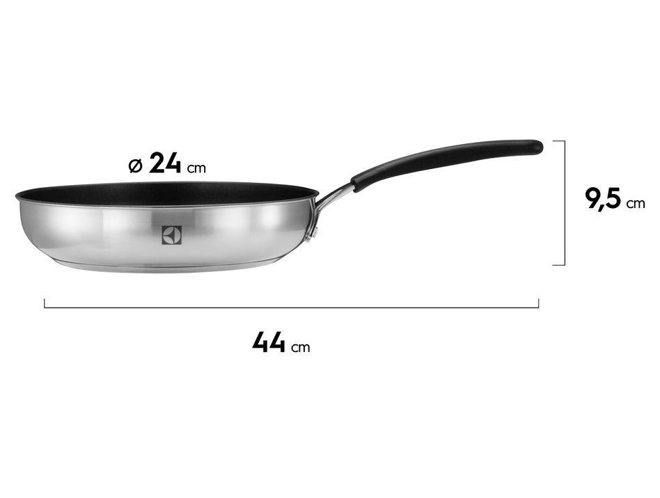 Frigideira Antiaderente Electrolux Inox 41044561 Preta 24cm - 6