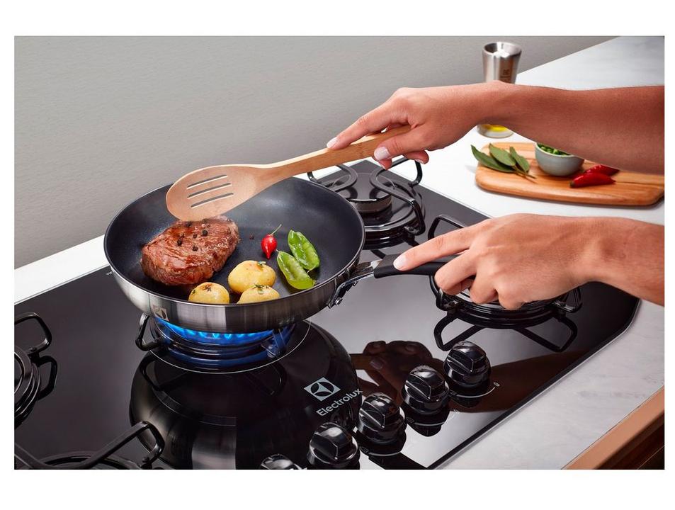 Frigideira Antiaderente Electrolux Inox 41044561 Preta 24cm - 2