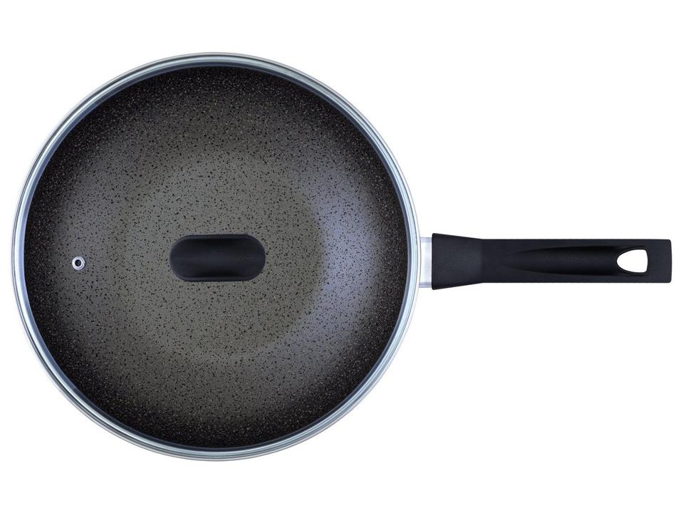 Frigideira Antiaderente Multiflon de Alumínio com Tampa Indução Petra+ Grafite 28cm - 3