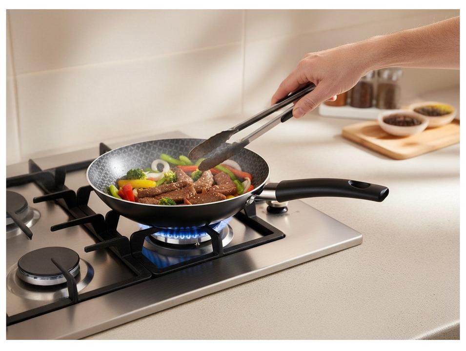 Frigideira Antiaderente Multiflon de Alumínio Gourmet Cinza 26cm - 1