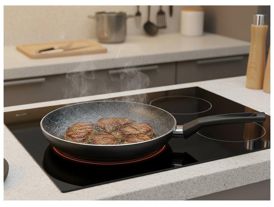 Frigideira Antiaderente Multiflon de Alumínio Indução Petra+ Grafite 20cm - 1