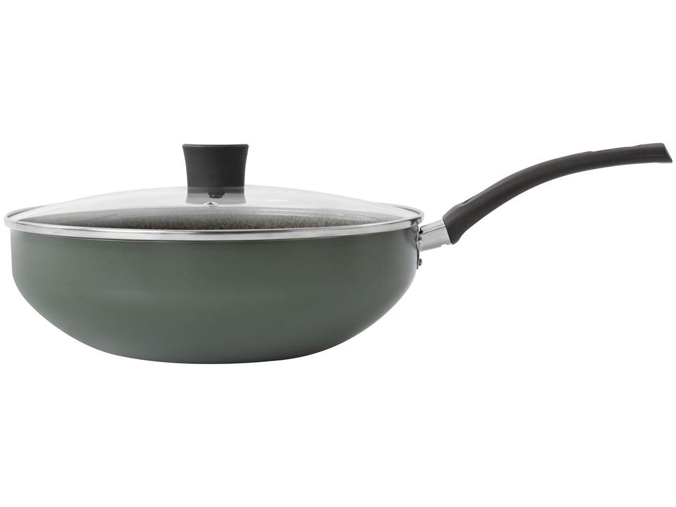 Frigideira Antiaderente Multiflon Wok de Alumínio Ekó Verde 28cm - 2