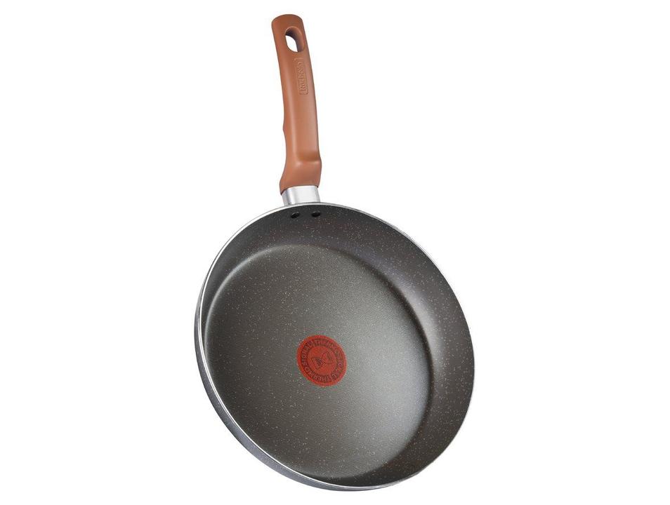 Frigideira Antiaderente Rochedo de Alumínio Natural Stone Cinza Claro 24cm - 6